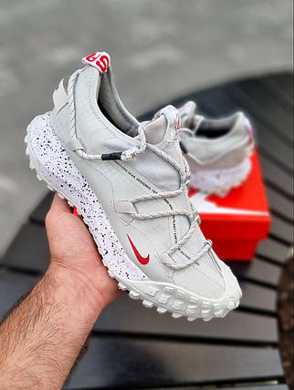 Зимові Чоловічі Кросівки Nike ACG Mountain Fly Low Gore-Tex Grey / Найк АСГ Маунтін Флай Гор Текс Низькі Сірі, фото 1