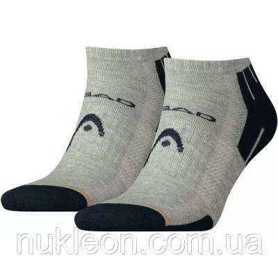 Популярний! Шкарпетки Head Performance Sneaker 2 пари 741017001-650 Сірий/Синій 35-38 (8718824326795) - Краща якість тільки на