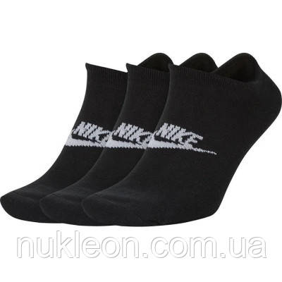 Популярний! Шкарпетки Nike U NK NSW EVERYDAY ESSENTIAL NS 3PR SK0111-010 34-38 3 пари Чорні (193145890671) - Краща якість тільки