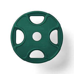 Диск олімпійський Foreman PRR, 10 кг (зелений), FM-PRR-10-GN