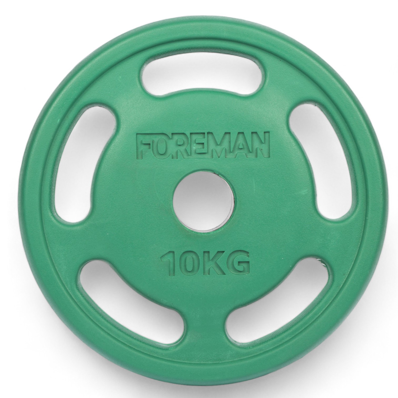 Диск олімпійський Foreman ROEZH 5-Grip, 10 кг (зелений), FM-ROEZH-10-GN, фото 1