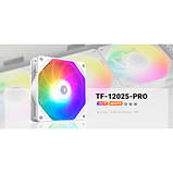 Популярний! Кулер до корпусу ID-Cooling Вентилятор ID-Cooling TF-12025-Pro ARGB White (TF-12025-PRO-ARGB-WHITE) - Краща якість, фото 3