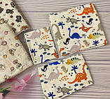 Комплект байкової  постільної білизни в дитяче ліжечко 120*60 см наволочка підковдра простирадло Байка, фото 5