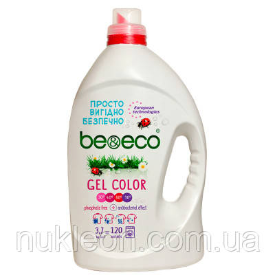 Популярний! Гель для прання Be&Eco Color 3.7 л (4820168433603) - Краща якість тільки на Nukleon.com.ua, фото 1