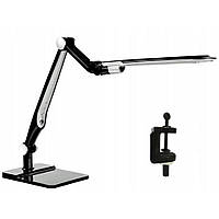 Настільна лампа LED Horoz Ebru 10W на підставці + струбцина, чорна