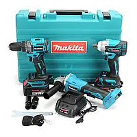 Набір 3в1 АКБ Макіта 36V Безщітковий (Гайковерт Makita DWT 301, болгарка Makita DGA 506, шуруповерт Makita DWT 485)