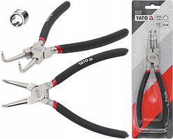 Кільцезнімач з Вигином Внутрішніх Стопорних Кілець Ø 19-60 мм L=200 мм YATO (YT-2147)