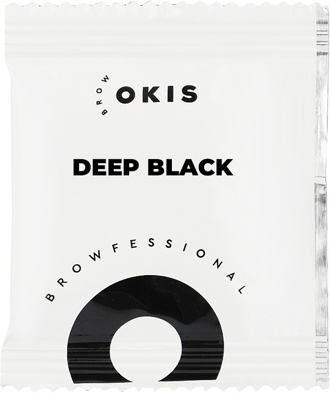Фарба для брів у саше без окисника DEEP BLACK OKIS BROW, 5 мл