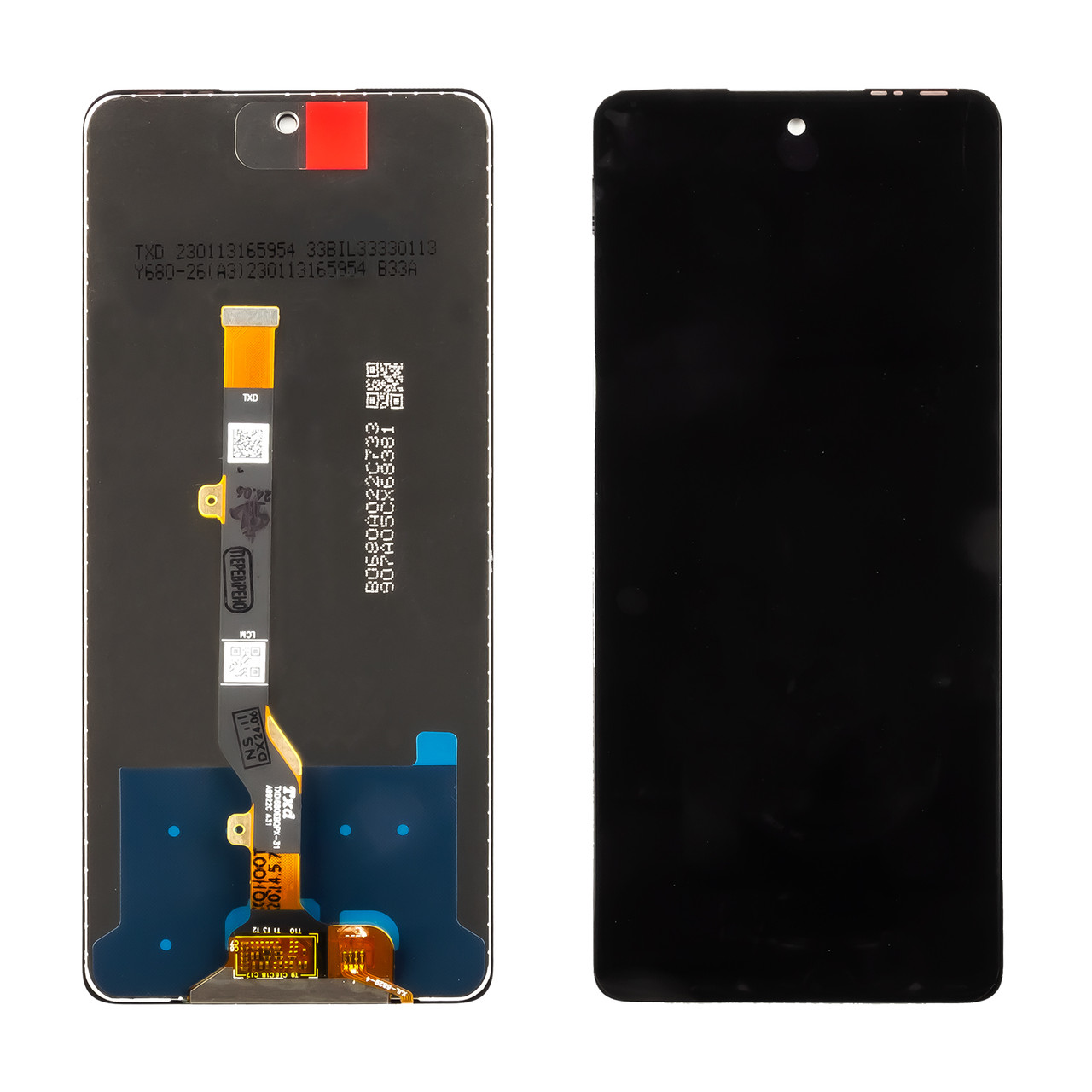 Дисплей TECNO Spark 20 Pro (KJ6) (2023) з чорним тачскрином