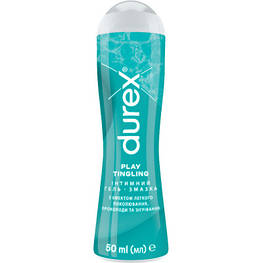 Інтимний гель-змазка Durex Play Tingling з ефектом легкого поколювання прохолоди та зігрівання (лубрикант) 50 мл (4820108005341) -