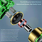 ⇒ EPZ K5 (black) - моніторні 5-драйверні LCP+PU Diaphragm Hibrid In-ear Monitors (1DD + 4BA), фото 3