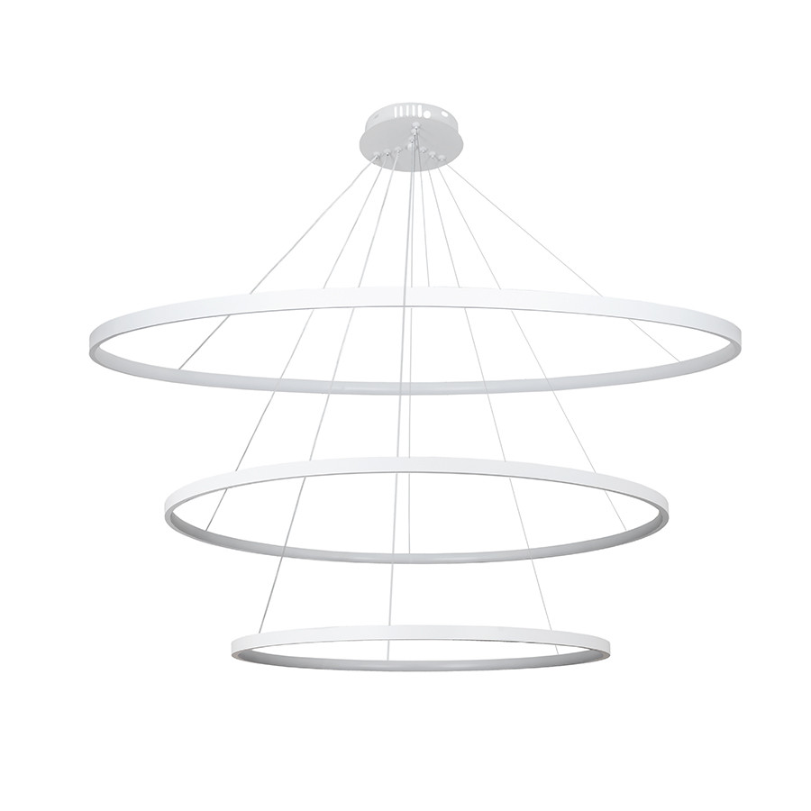 Яскрава підвісна люстра 7529832-3A WHITE LED (600+800+1000)