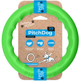 Іграшка для собак Collar PitchDog Кільце для апортування 17 см салатове (62365) - оригінал
