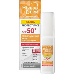 Засіб від засмаги Hirudo Derm Hirudo Derm Sun Protect Ultra Protect Face SPF 50+ Сонцезахисний крем для обличчя 50 мл