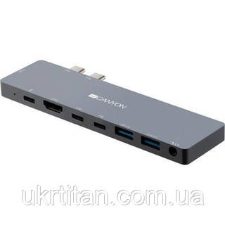 Оригинал! Порт-репликатор Canyon Docking Station with 8 ports, 1*Type C PD100W+2*Type C (CNS-TDS08DG) - Высшее качество!