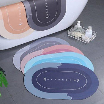 Килимок суперпоглинаючий у ванну 50*80см овальний R30940 G-Rich