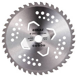 Ніж для тримера Sigma з твердосплавними напайками 255x25.4мм 40Т 4 підрізні лопаті (5624601) - оригінал