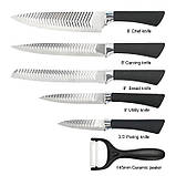 Набір кухонних ножів Rainberg RB-2516 з нержавіючої сталі з ергономічними рукоятками (44544-RB-2516_276), фото 6