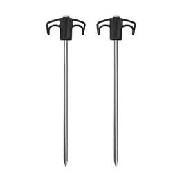 Комплект кілочків Naturehike NH21YW133 25 см чорні 2 шт (6927595782675) - оригінал