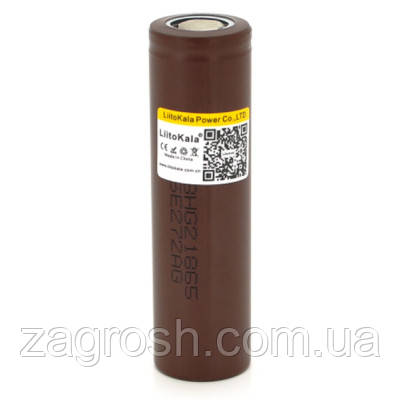 Promo Ціна! Акумулятор 18650 Li-Ion 3000mah (2850-3000mah), 30A, 3.7V (2.75-4.2V), Brown, PVC BOX Liitokala (Lii-HG2) - тільки на