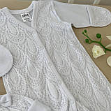 Чоловічок "Ніжність" з шапочкою інтерлок, гіпюр зріст 50 см (0 – 1 місяць) Betis Білий, фото 2