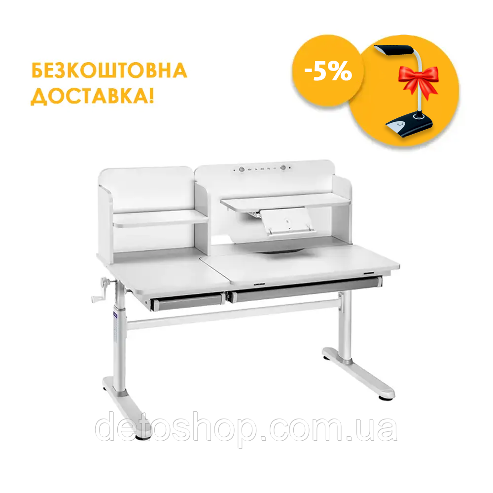 Парта-трансформер для школи Cubby Iris II Grey, фото 1