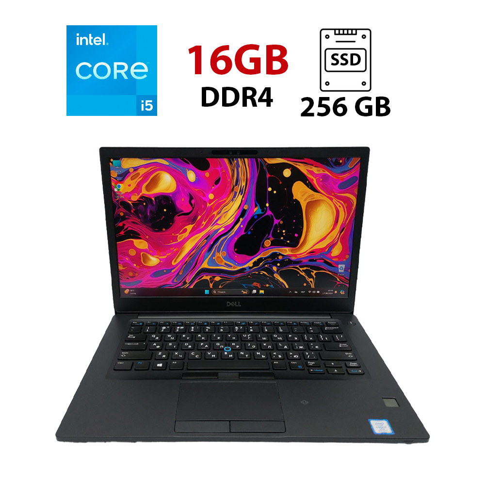 Ультрабук Dell Latitude 7490/ 14" (1920x1080)/ Core i7-8650U/ 16 GB RAM/ 256 GB SSD/ UHD 620