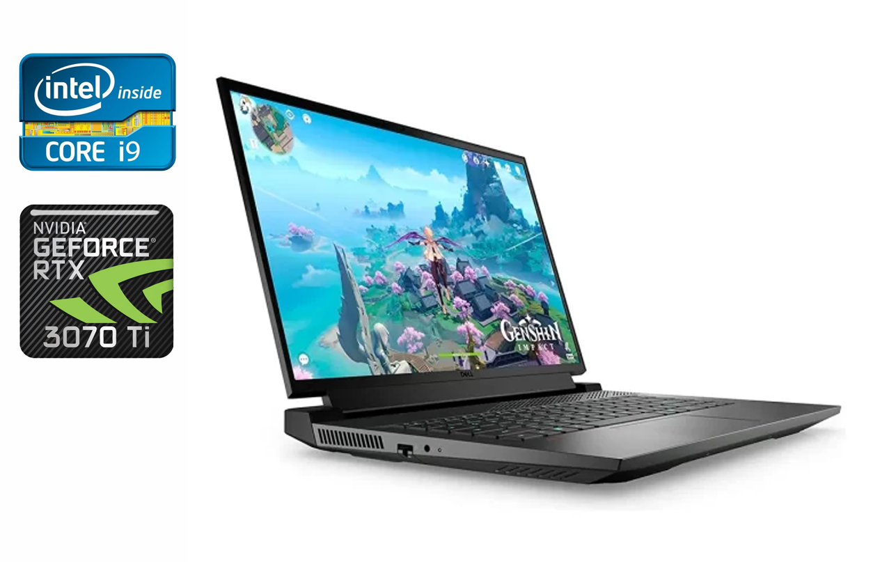 Ультрабук Dell G16 7620/ 16" (2560x1600)/ Core i9-12900H/ 16 GB RAM/ 1000 GB SSD/ GeForce RTX 3070 Ti 8GB