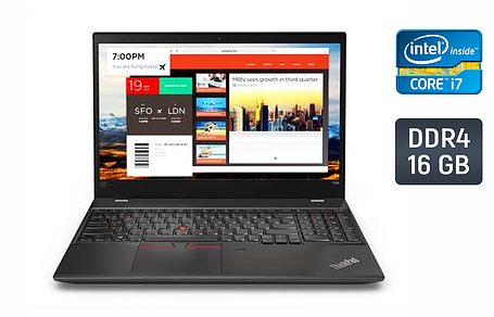 Ультрабук Lenovo ThinkPad T580/ 15.6" (1920x1080)/ Core i7-8550U/ 16 GB RAM/ 480 GB SSD/ UHD 620, фото 1