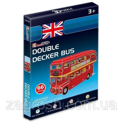 Promo Ціна! Пазл Cubic Fun 3D Автобус Дабл Декер серія міні (S3018h) - тільки на ZaGrosh.com.ua