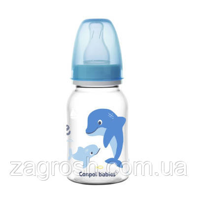 Promo Ціна! Пляшечка для годування Canpol babies LOVE&SEA 120 мл PP блакитна (59/300) - тільки на ZaGrosh.com.ua