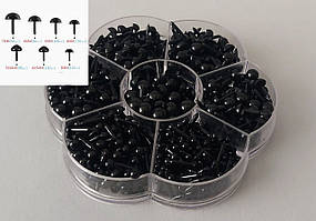 Око-цвяшки чорні в наборі 800 шт.