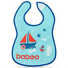 Promo Ціна! Слинявчик Baboo бавовняний Marine, 3+ місяців (синій) (11-011) - тільки на ZaGrosh.com.ua