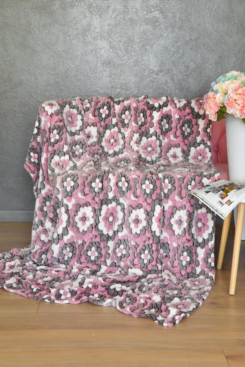 Плед з квітковим принтом розмір 150*200 158636P, фото 1