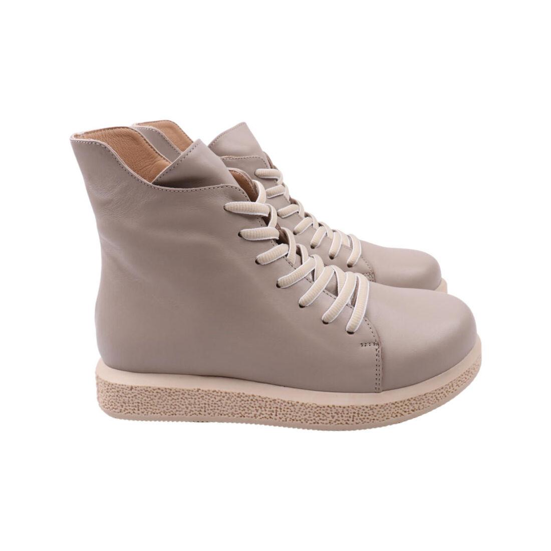 Черевики жіночі Aquamarin капучіно натуральна шкіра, 37, фото 1