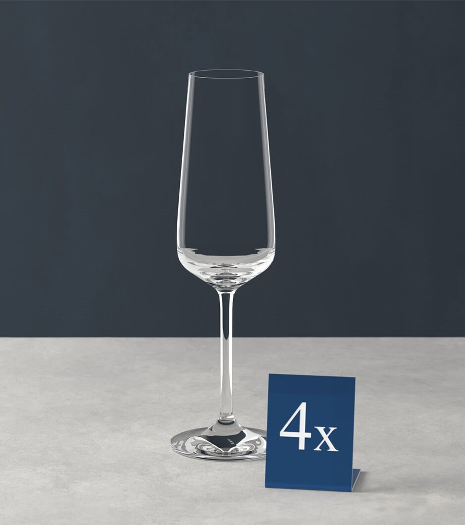 Набір із 4 келихів для шампанського Villeroy & Boch Ovid 250 мл, фото 1