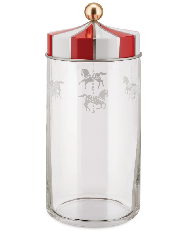 Банка для зберігання сипучих продуктів Alessi Circus 1,5 л із скла