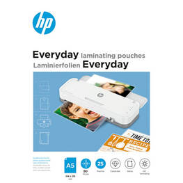 Плівка для ламінування HP Everyday Laminating Pouches, A5, 80 Mic, 154 x 216, 25 pcs (9155) (838141) - оригінал