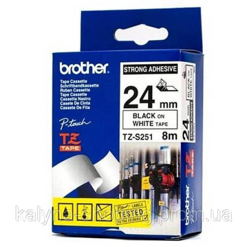 Лента для принтера этикеток Brother TZES251 x (ID#2324522852), цена ...