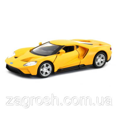 Promo Ціна! Машина Uni-Fortune FORD GT 2019 зі смугами жовта (554050M(F)) - тільки на ZaGrosh.com.ua, фото 1