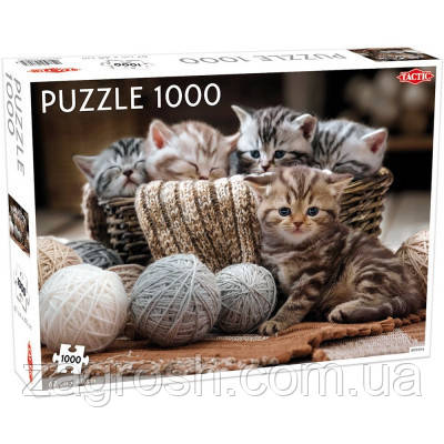Promo Ціна! Пазл Tactic на 1000 елементів Милі кошенята (56803) - тільки на ZaGrosh.com.ua, фото 1