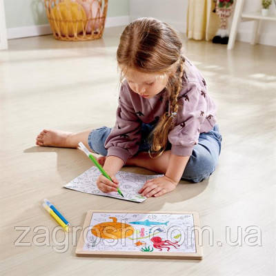 Promo Ціна! Пазл Hape Океан з розмальовкою (E1643) - тільки на ZaGrosh.com.ua