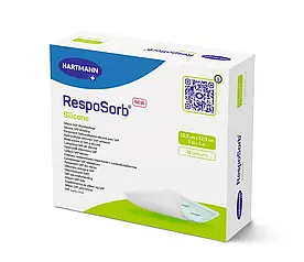 Пов'язка силіконова з суперабсорбуючим полімером RespoSorb® Silicone 12.5см х 12,5см 1шт