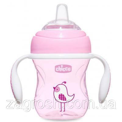 Promo Ціна! Поїльник-непроливайка Chicco Transition Cup 200 мл Рожевий (06911.10) - тільки на ZaGrosh.com.ua