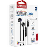 Promo Ціна! Навушники Promate LumiBuds-C Black (lumibuds-c.black) - тільки на ZaGrosh.com.ua, фото 2
