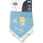 Promo Ціна! Слинявчик Canpol babies Bonjour Paris 2 шт Блакитний (26/900_blu) - тільки на ZaGrosh.com.ua