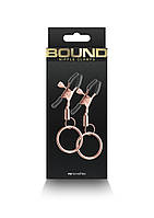 Затискачі для сосків NS Novelties Bound Nipple Clamps C2 Rose Gold AIW Or2510, фото 3
