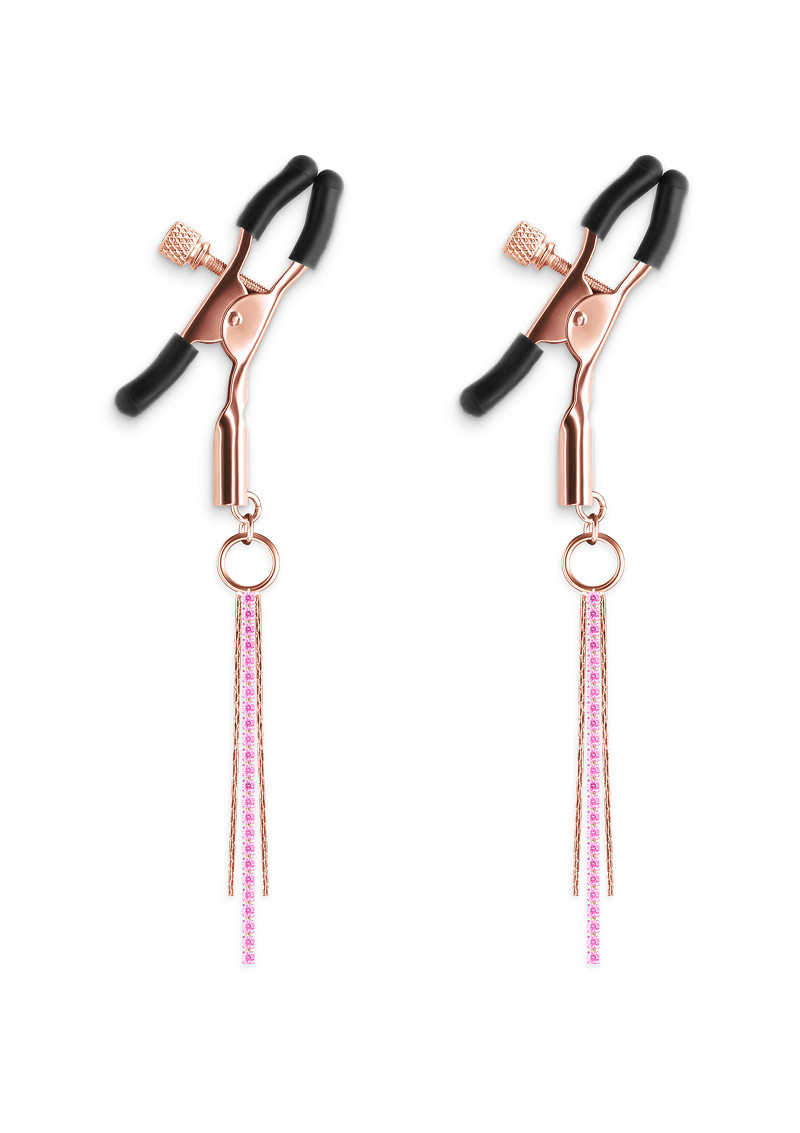 Затискачі для сосків NS Novelties Bound Nipple Clamps D3 Rose Gold AIW Or2512, фото 1