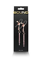Затискачі для сосків NS Novelties Bound Nipple Clamps D3 Rose Gold AIW Or2512, фото 3