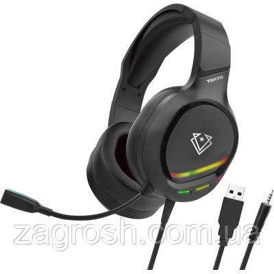 Promo Ціна! Навушники Vertux Tokyo 7.1 Mini Jack 3.5мм Black (tokyo.black) - тільки на ZaGrosh.com.ua, фото 1